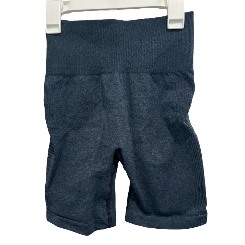 Dark navy blue workout gym biker shorts women’s